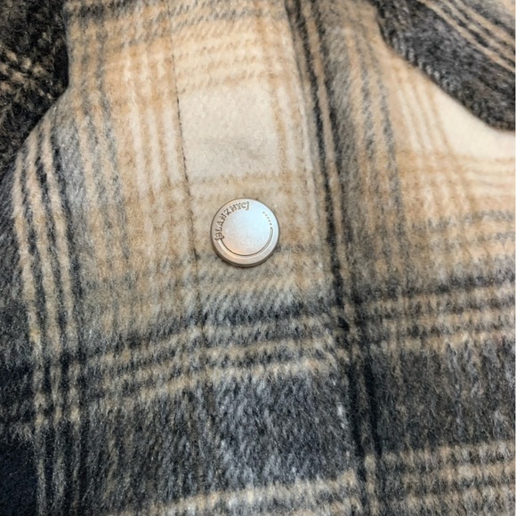 NWT BLANK NYC Women Shacket Jacket Flannel Plaid Snap Front Size Medium - Picture 3 of 8